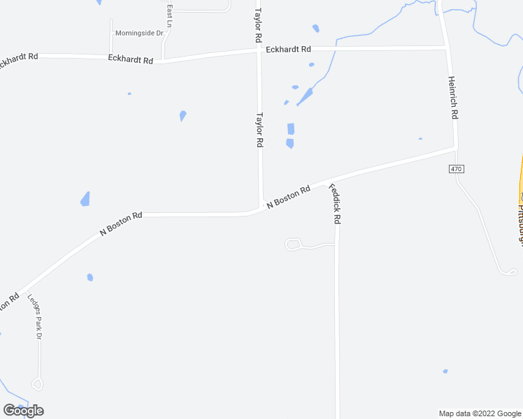 map of restaurants, bars, coffee shops, grocery stores, and more near 4700 North Boston Road in Eden