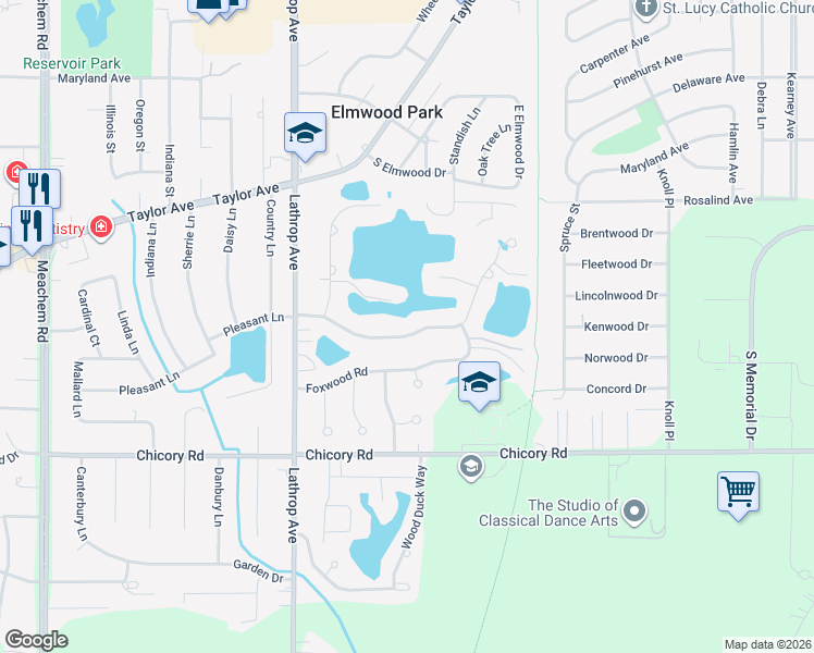 map of restaurants, bars, coffee shops, grocery stores, and more near 3541 Pleasant Lane in Mount Pleasant