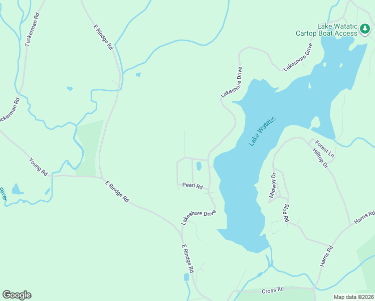 map of restaurants, bars, coffee shops, grocery stores, and more near 2 Pearl Road in Ashburnham