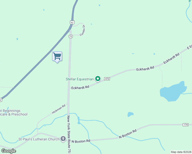 map of restaurants, bars, coffee shops, grocery stores, and more near 3600 Eckhardt Rd in Hamburg