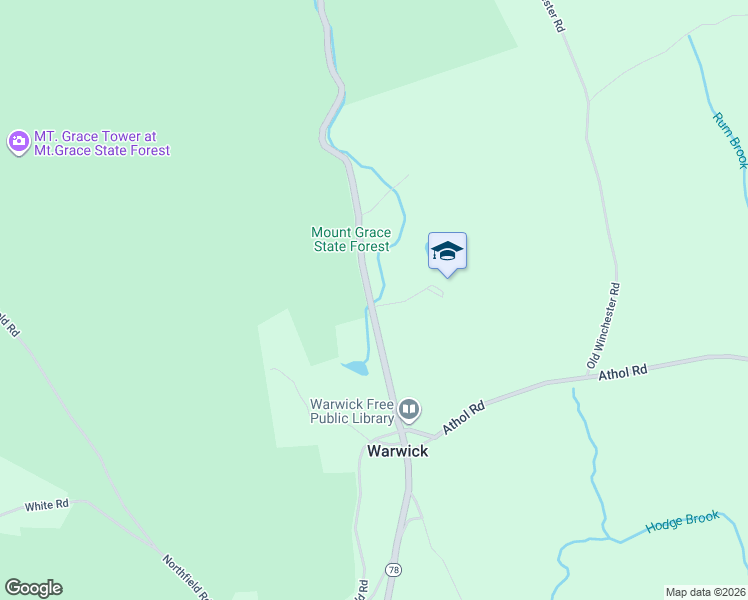 map of restaurants, bars, coffee shops, grocery stores, and more near 41 Winchester Road in Warwick