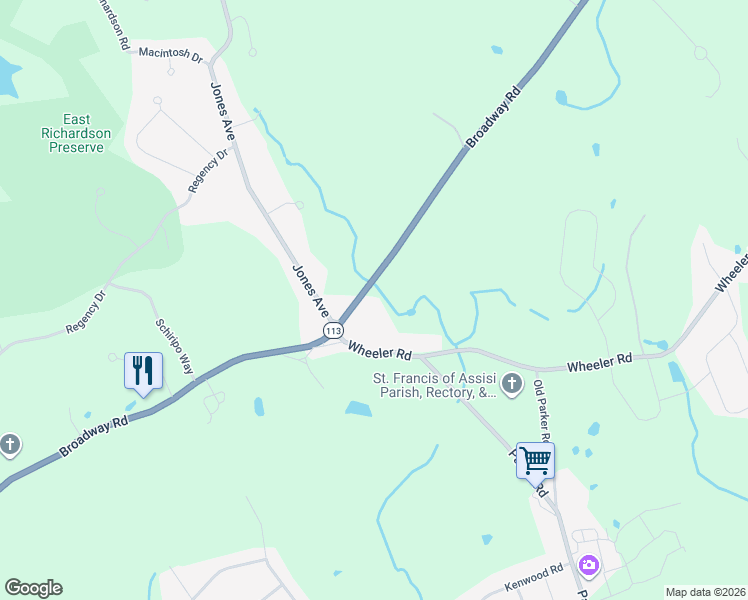 map of restaurants, bars, coffee shops, grocery stores, and more near 775 Broadway Road in Dracut