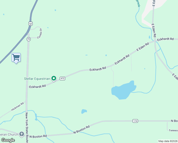 map of restaurants, bars, coffee shops, grocery stores, and more near 3755 Eckhardt Road in Hamburg