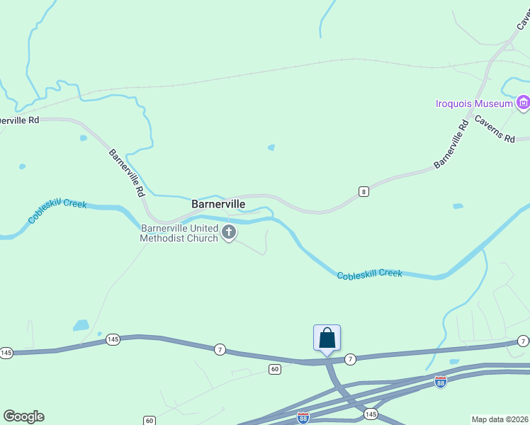 map of restaurants, bars, coffee shops, grocery stores, and more near 236 Shady Tree Lane in Howes Cave