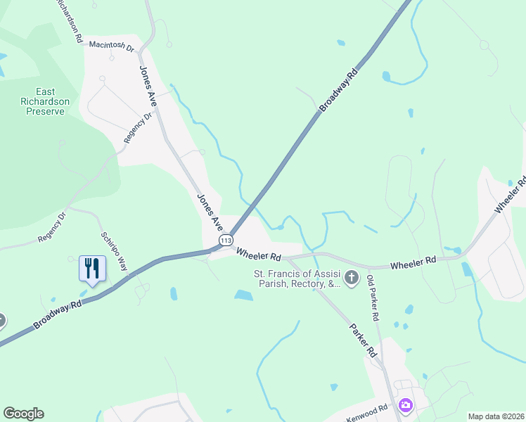 map of restaurants, bars, coffee shops, grocery stores, and more near 775 Broadway Road in Dracut