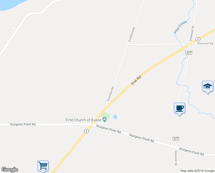 map of restaurants, bars, coffee shops, grocery stores, and more near 7298 Sweetland Road in Derby