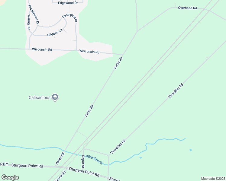 map of restaurants, bars, coffee shops, grocery stores, and more near 7301 Derby Road in Derby