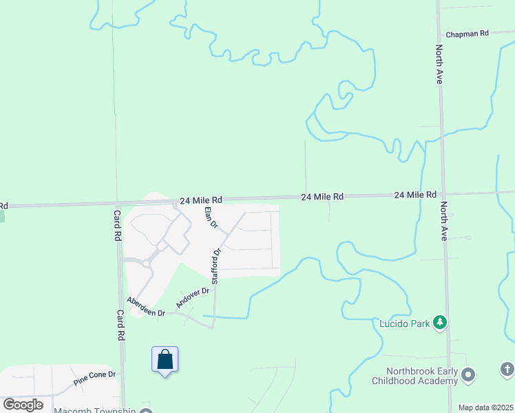 map of restaurants, bars, coffee shops, grocery stores, and more near 22262 Natalie Drive in Macomb