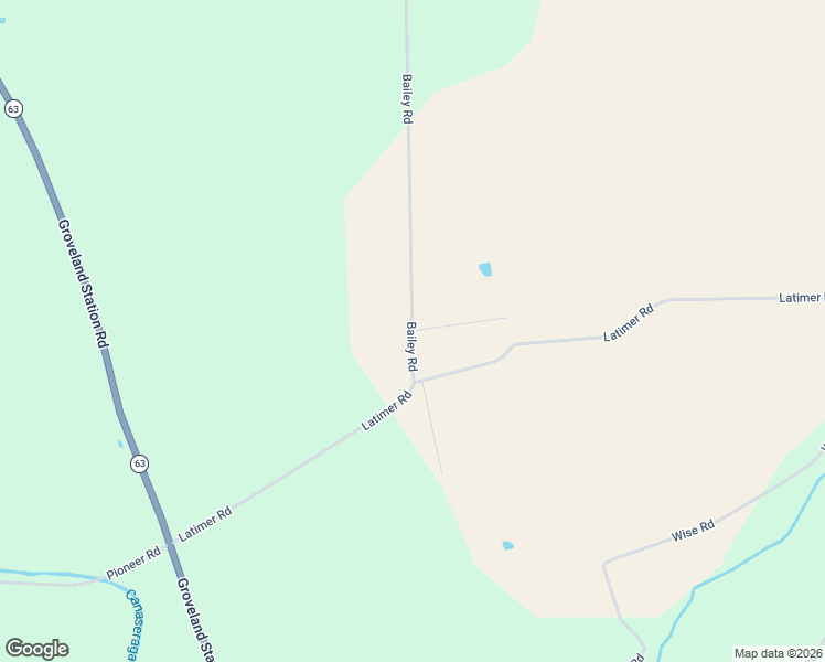 map of restaurants, bars, coffee shops, grocery stores, and more near 6930 Bailey Road in Livingston County