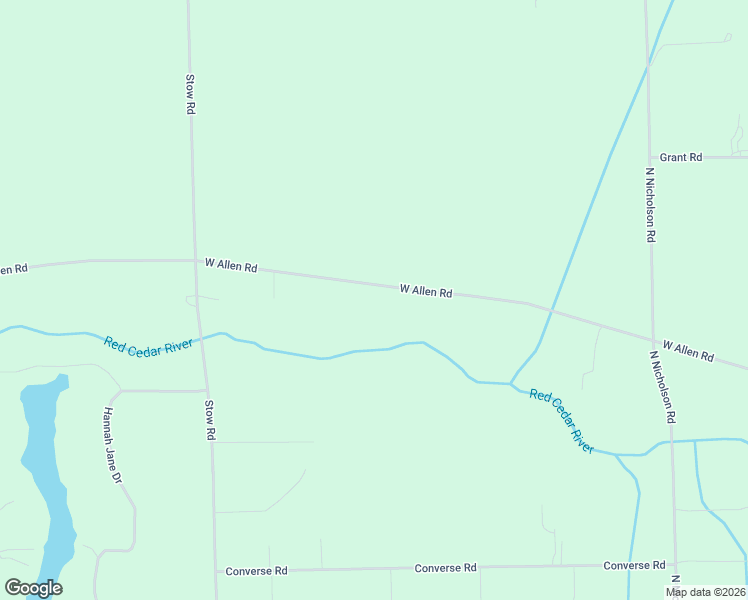 map of restaurants, bars, coffee shops, grocery stores, and more near 10223-10643 West Allen Road in Fowlerville