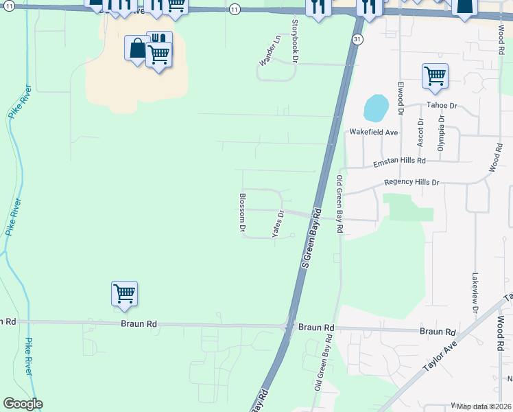 map of restaurants, bars, coffee shops, grocery stores, and more near 6536 Biscayne Avenue in Mount Pleasant