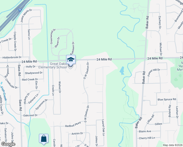 map of restaurants, bars, coffee shops, grocery stores, and more near 2 North Park Drive in New Baltimore