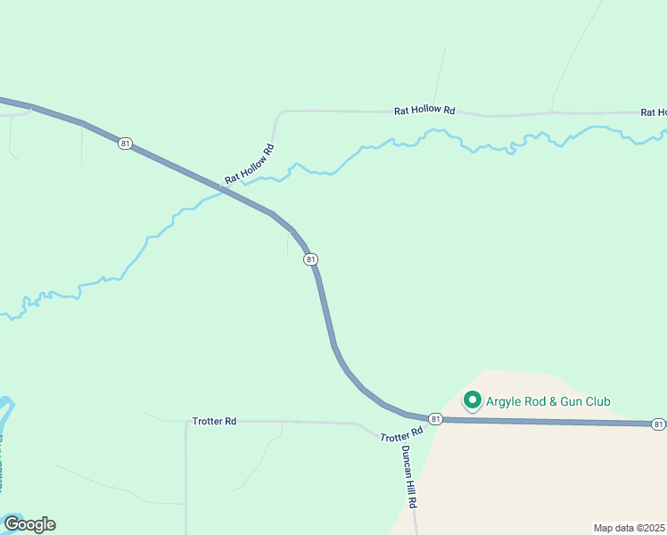 map of restaurants, bars, coffee shops, grocery stores, and more near W9581 Wisconsin 81 in Argyle