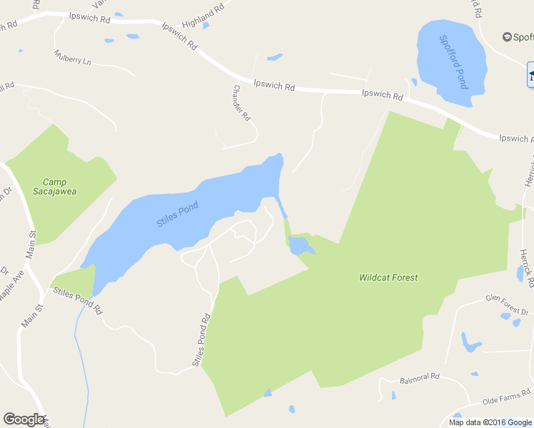 map of restaurants, bars, coffee shops, grocery stores, and more near 114 Stiles Pond Road in Boxford
