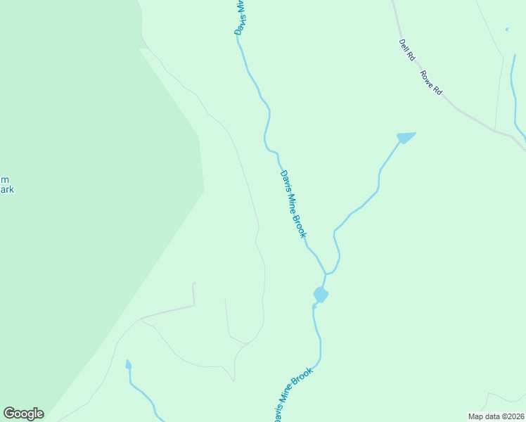 map of restaurants, bars, coffee shops, grocery stores, and more near Davis Mine Road in Rowe