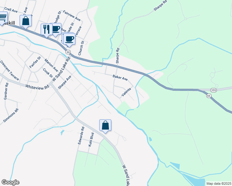 map of restaurants, bars, coffee shops, grocery stores, and more near 6 Stephen Drive in Wynantskill