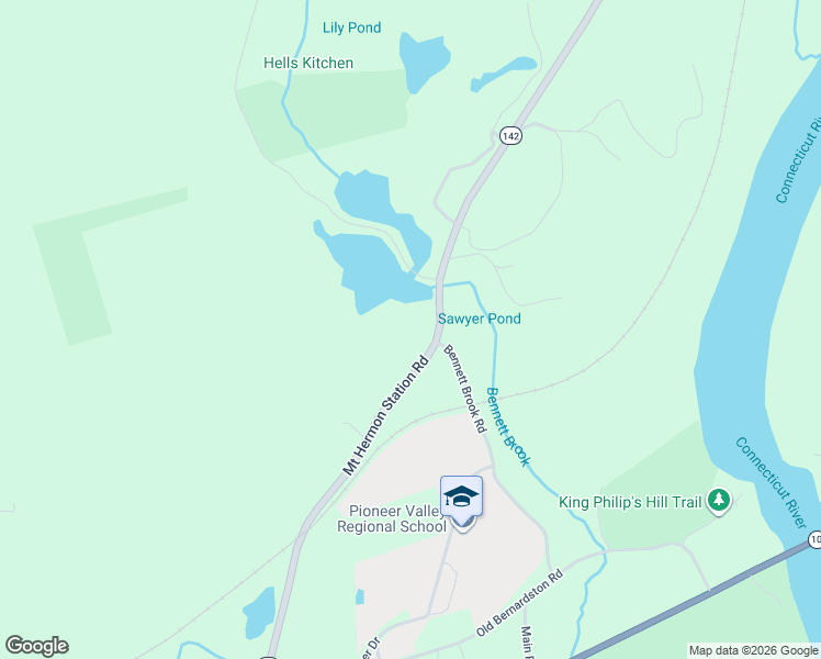 map of restaurants, bars, coffee shops, grocery stores, and more near 152A Mount Hermon Station Road in Northfield