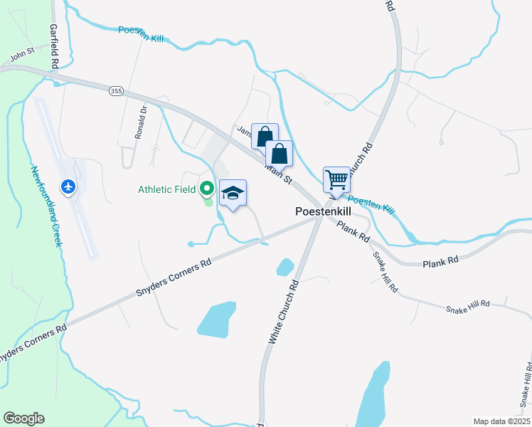 map of restaurants, bars, coffee shops, grocery stores, and more near 10 Veterans Street in Poestenkill
