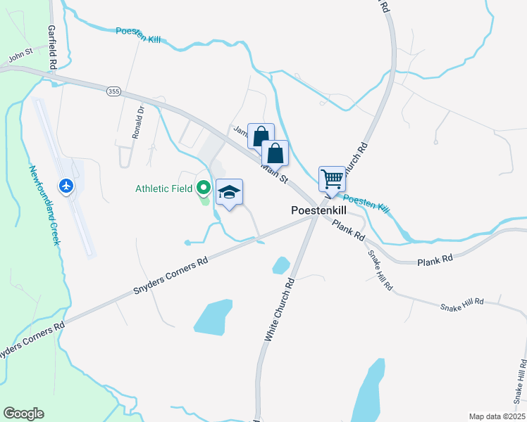 map of restaurants, bars, coffee shops, grocery stores, and more near 10 Veterans Street in Poestenkill