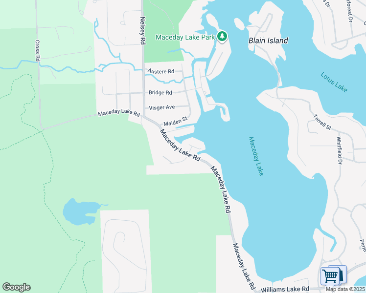 map of restaurants, bars, coffee shops, grocery stores, and more near 7716 Maceday Lake Road in Waterford Township