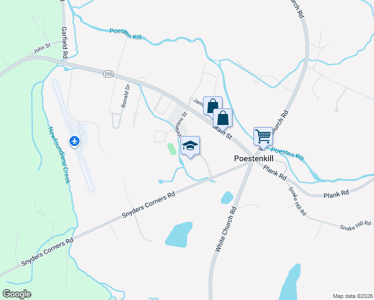 map of restaurants, bars, coffee shops, grocery stores, and more near 1 Veterans Street in Poestenkill