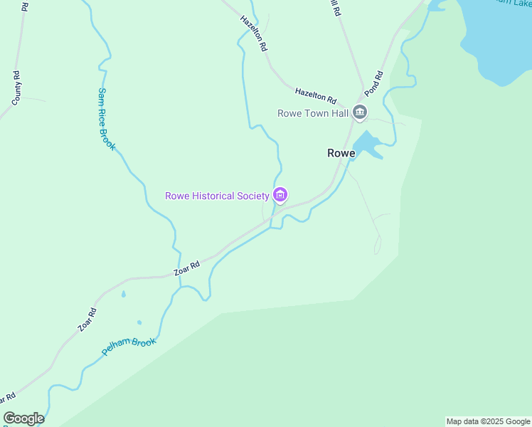 map of restaurants, bars, coffee shops, grocery stores, and more near 321 Zoar Road in Rowe