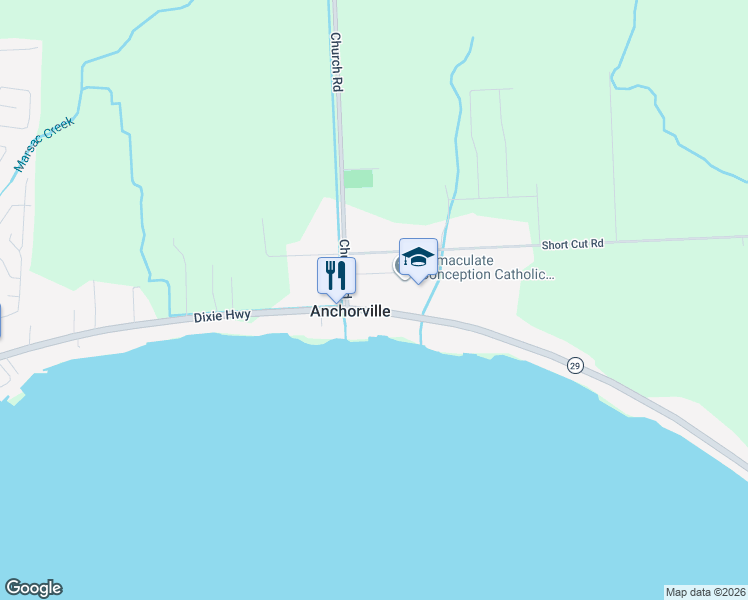 map of restaurants, bars, coffee shops, grocery stores, and more near 9774 Dixie Highway in St. Clair County