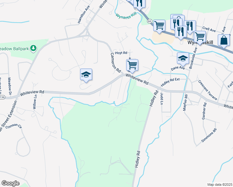 map of restaurants, bars, coffee shops, grocery stores, and more near 6 Charlotte Court in Wynantskill