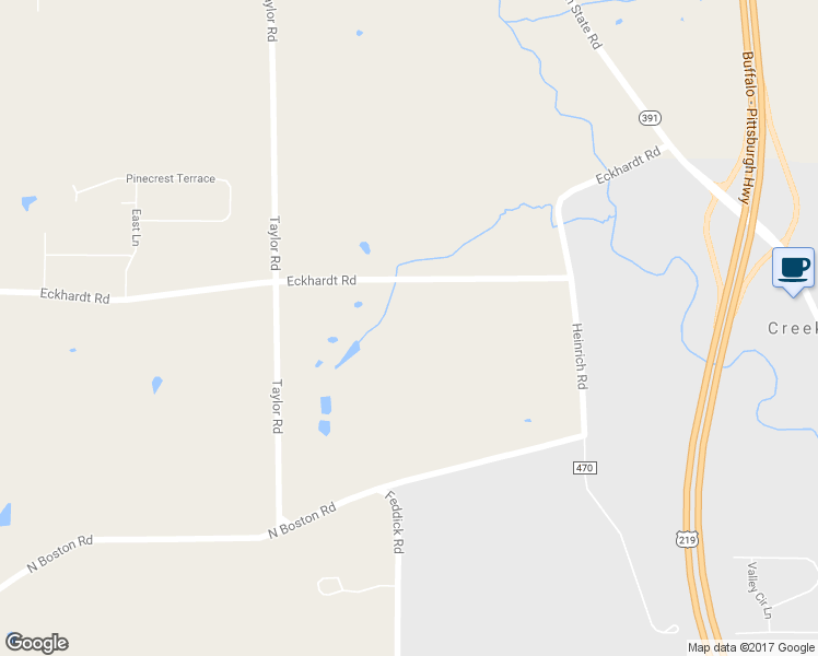 map of restaurants, bars, coffee shops, grocery stores, and more near 4908 Eckhardt Road in Hamburg