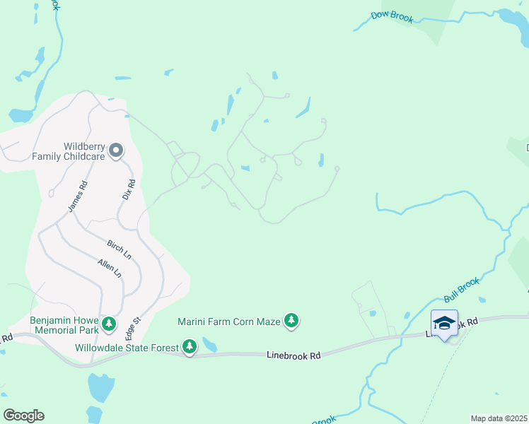 map of restaurants, bars, coffee shops, grocery stores, and more near 2 Southpoint Lane in Ipswich