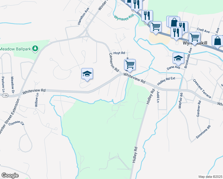 map of restaurants, bars, coffee shops, grocery stores, and more near 6 Charlotte Court in Wynantskill