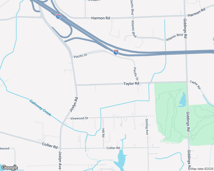 map of restaurants, bars, coffee shops, grocery stores, and more near 1320 Pacific Drive in Auburn Hills