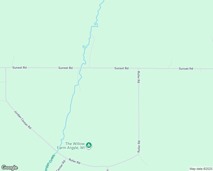 map of restaurants, bars, coffee shops, grocery stores, and more near W7883 Sunset Road in Argyle