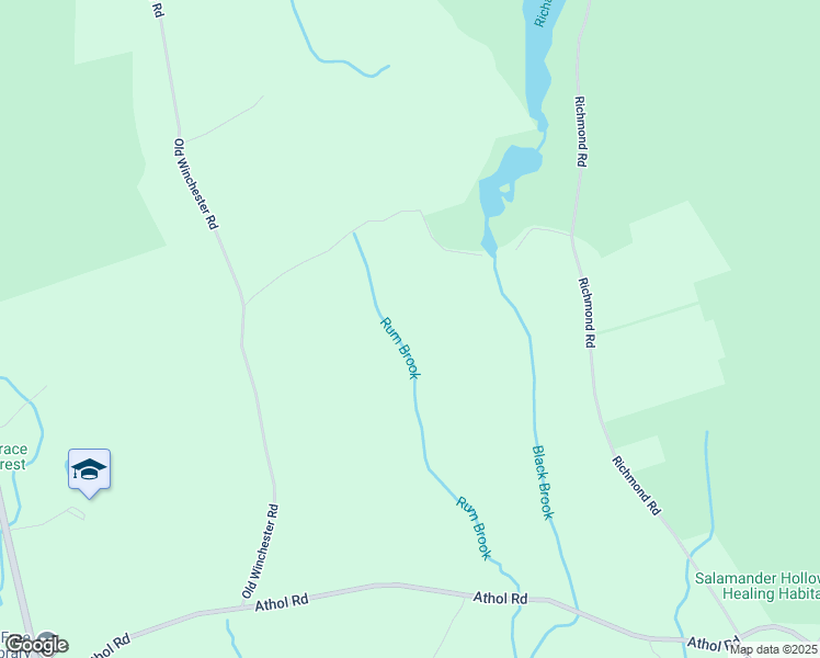 map of restaurants, bars, coffee shops, grocery stores, and more near 25 Rum Brook Road in Warwick