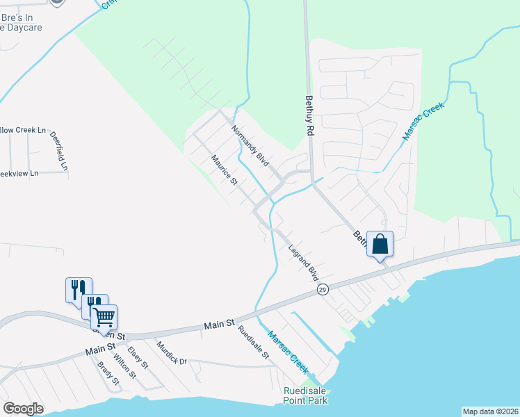 map of restaurants, bars, coffee shops, grocery stores, and more near 10901 Le Grande Boulevard in St. Clair County