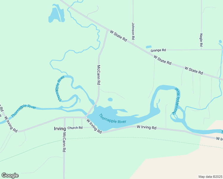 map of restaurants, bars, coffee shops, grocery stores, and more near 2550 McCann Road in Middleville