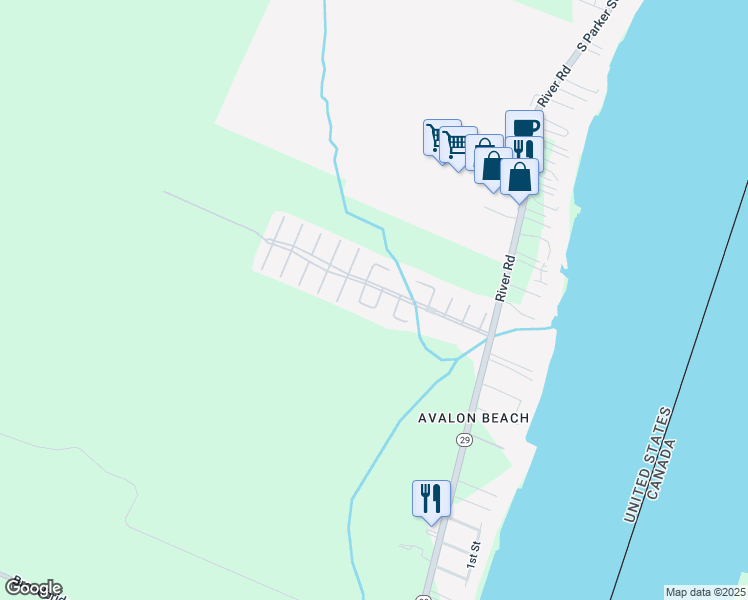 map of restaurants, bars, coffee shops, grocery stores, and more near 600 Paradise Boulevard in Township of Cottrellville