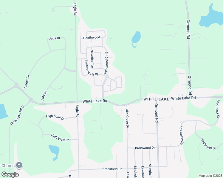 map of restaurants, bars, coffee shops, grocery stores, and more near 5942 Briarwood in White Lake charter Township