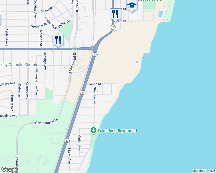 map of restaurants, bars, coffee shops, grocery stores, and more near in Mount Pleasant