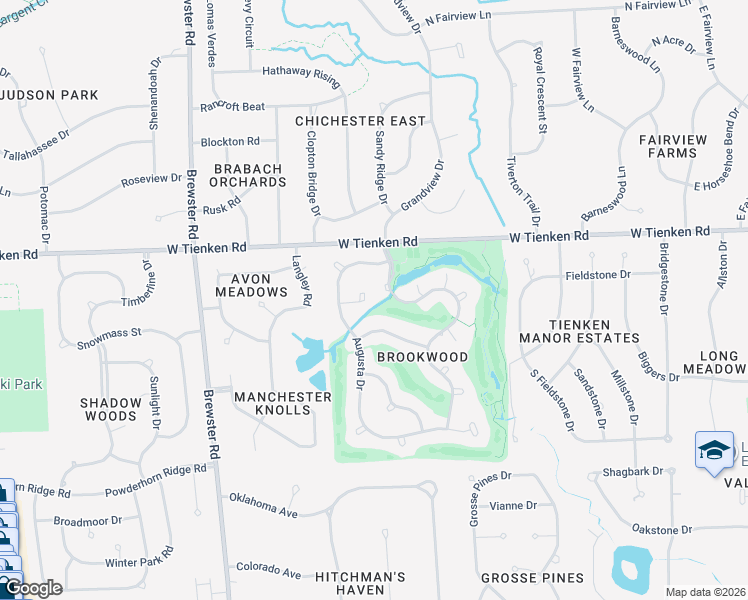map of restaurants, bars, coffee shops, grocery stores, and more near 784 Augusta Court in Rochester Hills