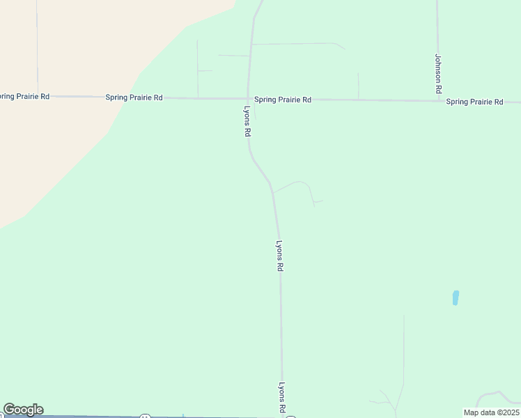 map of restaurants, bars, coffee shops, grocery stores, and more near N5585 Lyons Rd in Burlington