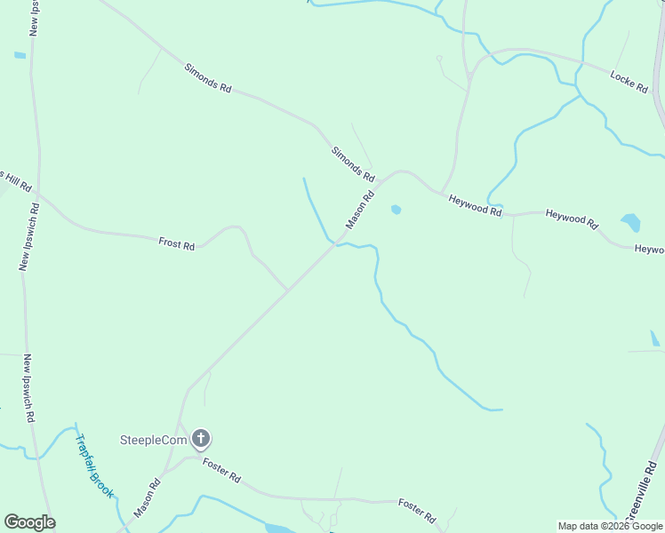 map of restaurants, bars, coffee shops, grocery stores, and more near 550 Mason Road in Ashby