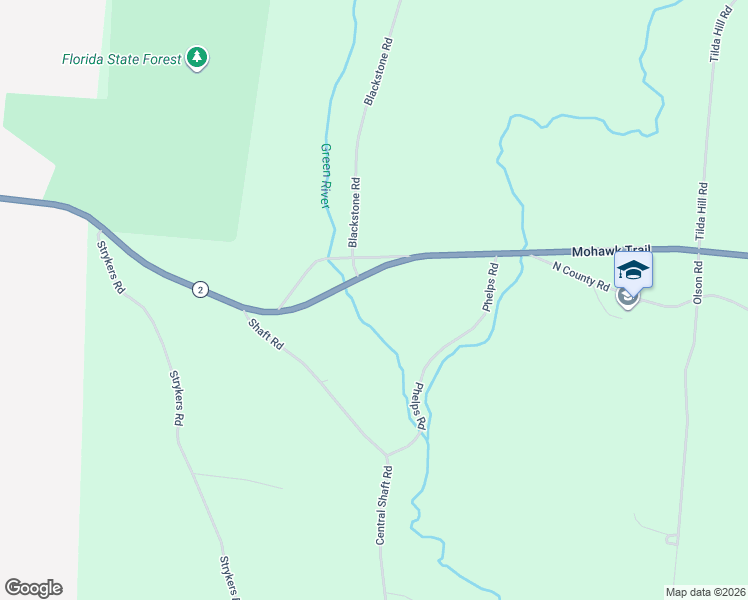 map of restaurants, bars, coffee shops, grocery stores, and more near 70 Mohawk Trail in Florida