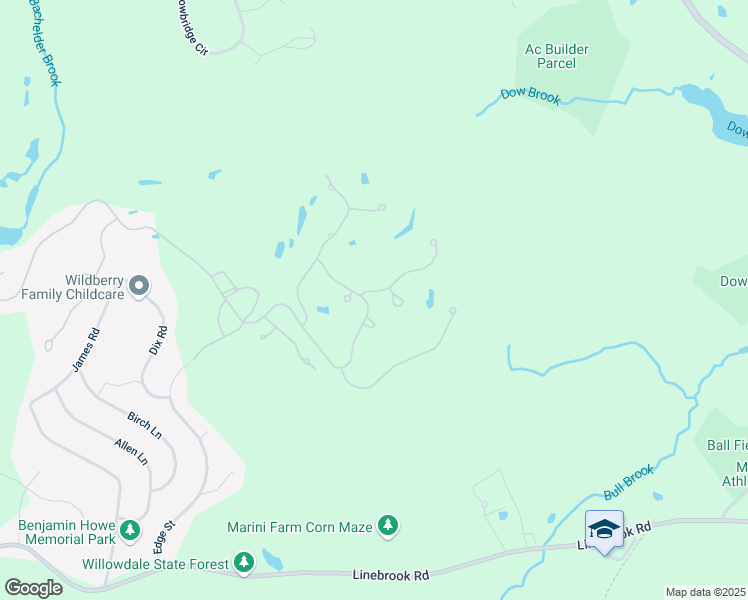 map of restaurants, bars, coffee shops, grocery stores, and more near 10 Hawk Hill Lane in Ipswich