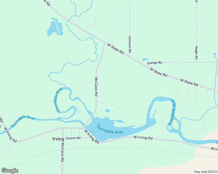 map of restaurants, bars, coffee shops, grocery stores, and more near 2550 McCann Road in Middleville