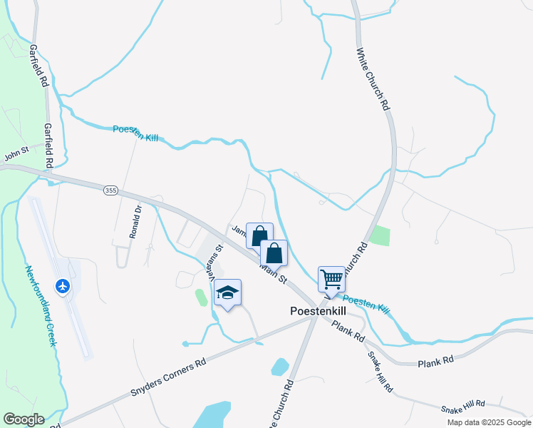 map of restaurants, bars, coffee shops, grocery stores, and more near 9 Franklin Street in Poestenkill
