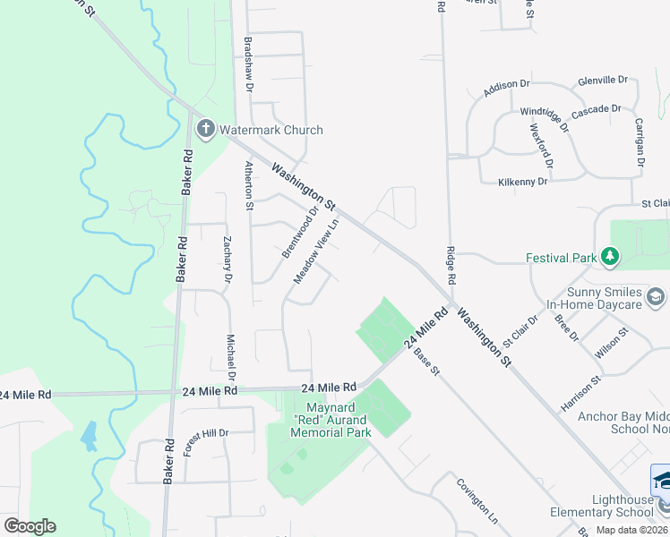 map of restaurants, bars, coffee shops, grocery stores, and more near 53540 Grace Drive in New Baltimore