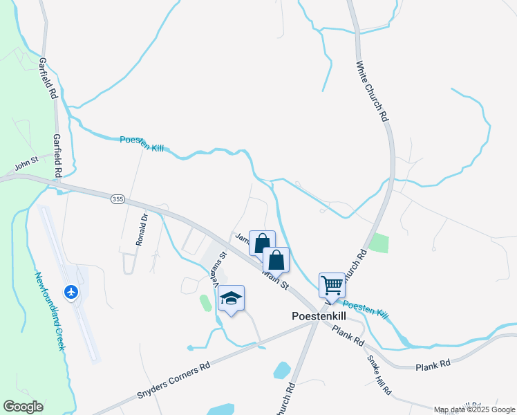 map of restaurants, bars, coffee shops, grocery stores, and more near 9 Franklin Street in Poestenkill