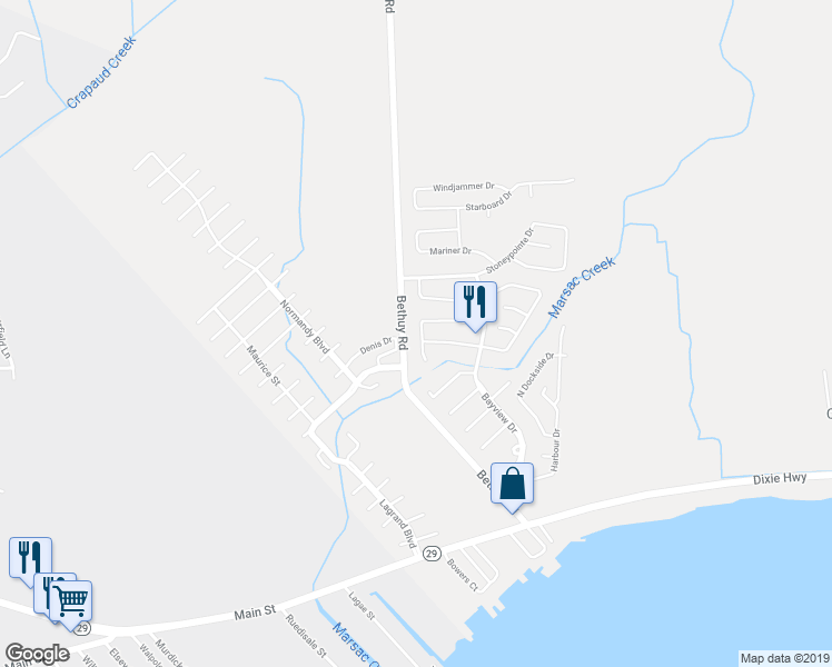 map of restaurants, bars, coffee shops, grocery stores, and more near 10415 Le Grande Boulevard in St. Clair County