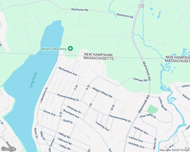 map of restaurants, bars, coffee shops, grocery stores, and more near 84 Clement Road in Dracut
